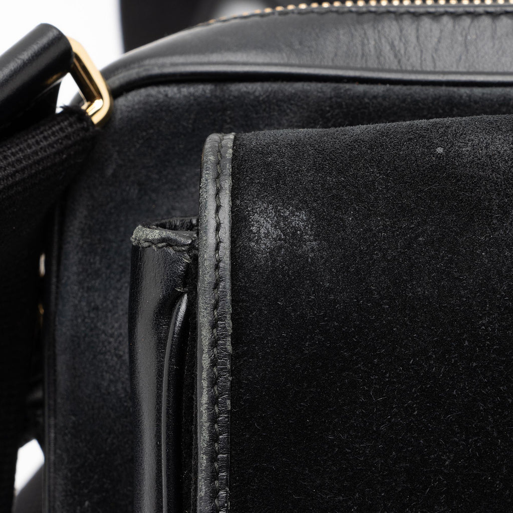 Gucci Suede Interlocking G Morpheus Messenger Bag (SHF-23645)