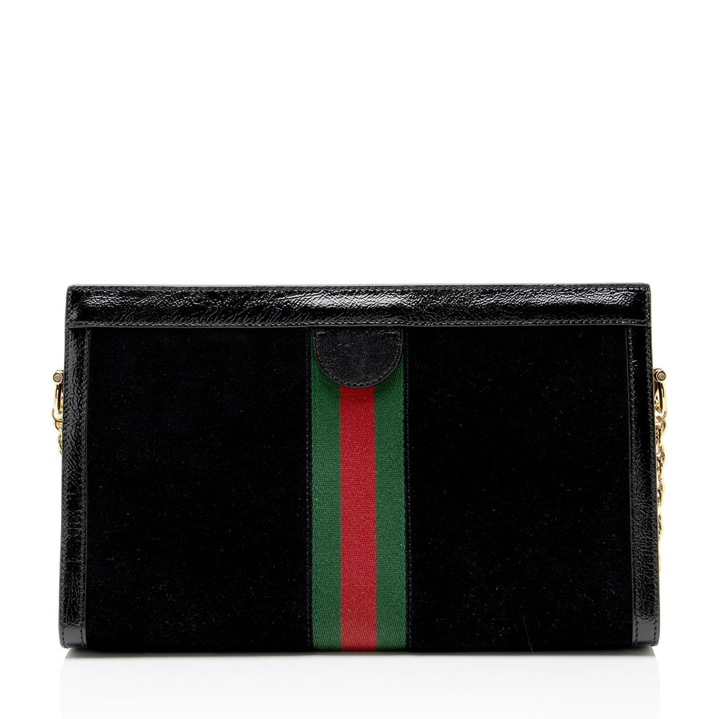 Gucci Suede Ophidia Large Chain Shoulder Bag
