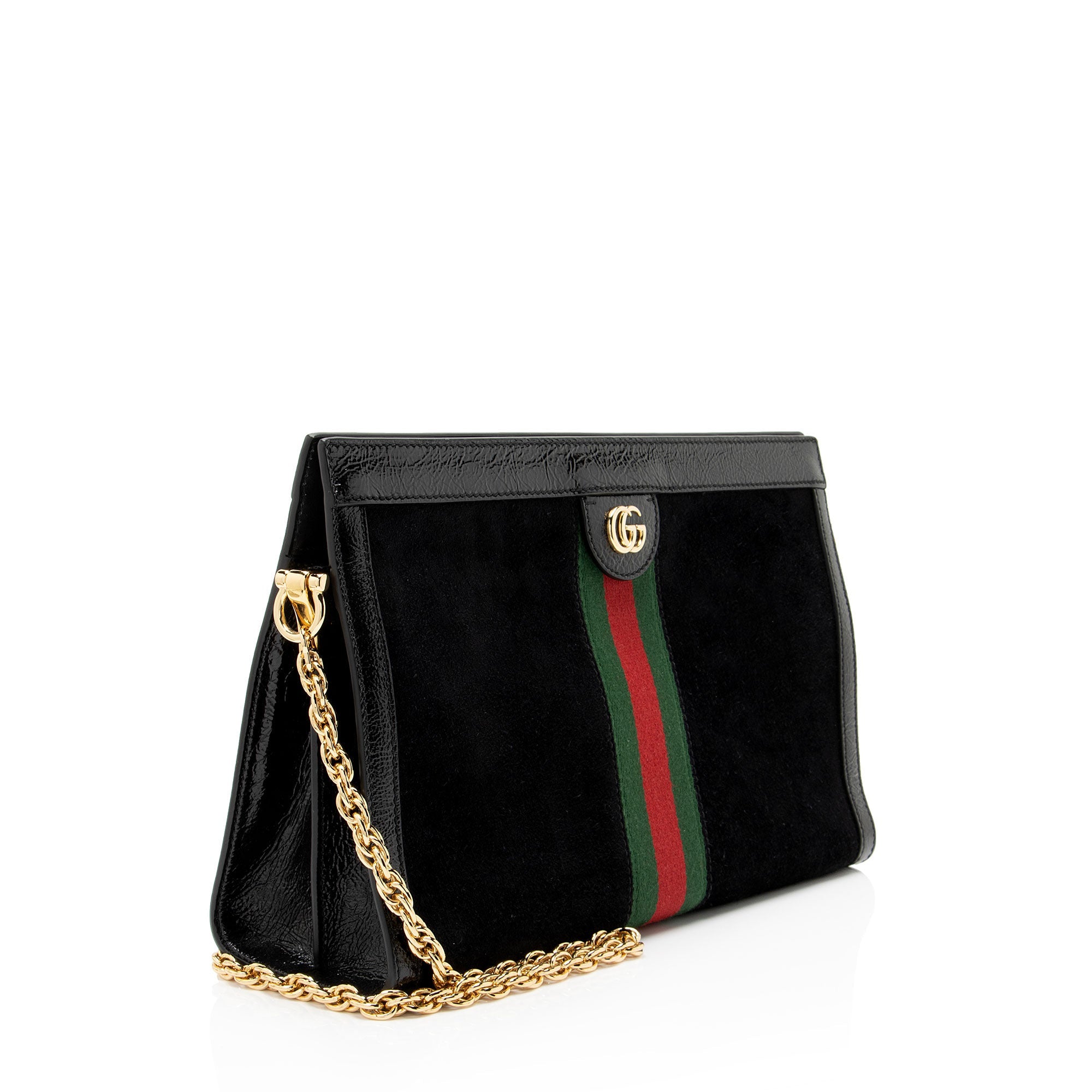 Gucci Suede Ophidia Large Chain Shoulder Bag