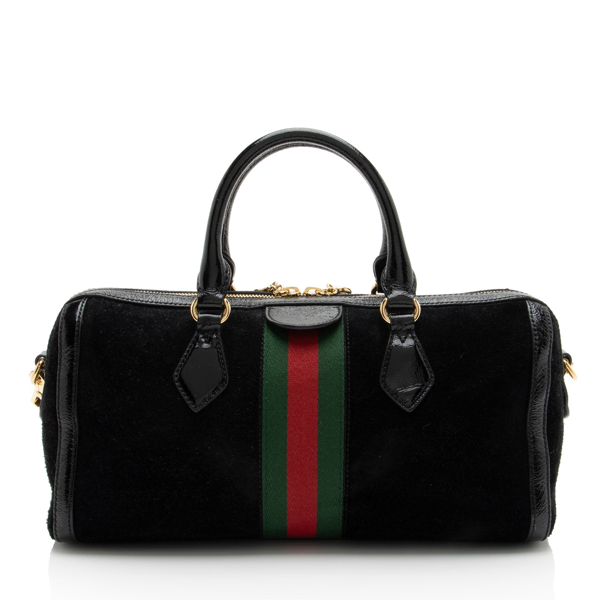 Gucci Suede Ophidia Medium Boston Bag