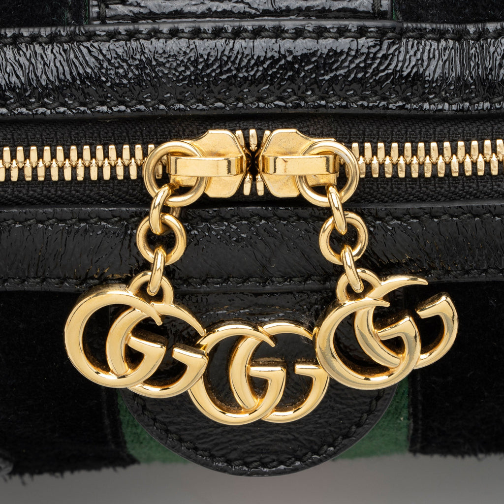 Gucci Suede Ophidia Medium Boston Bag