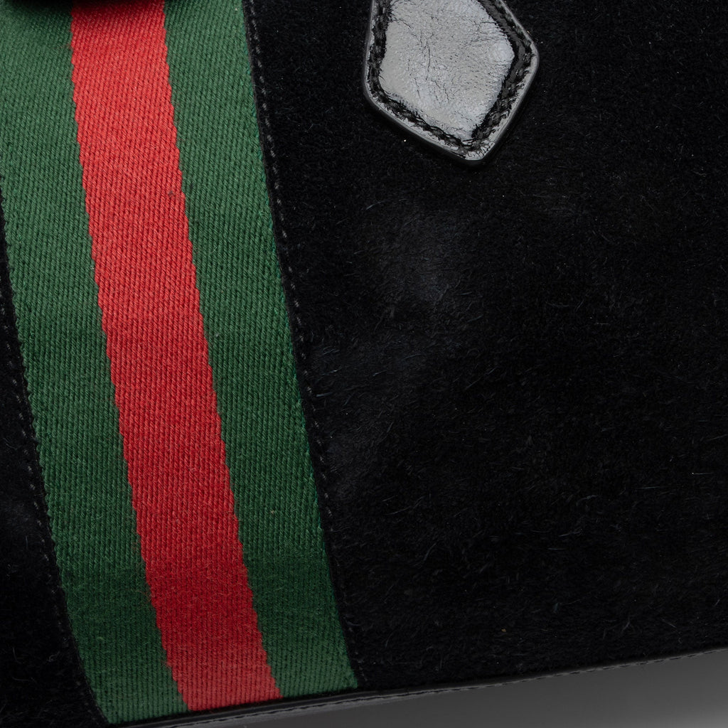 Gucci Suede Ophidia Medium Boston Bag