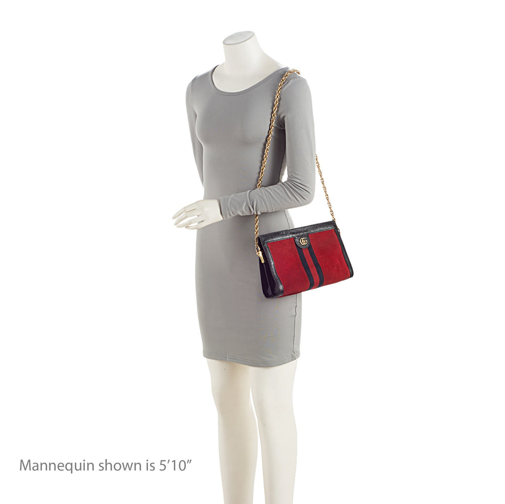 Gucci Suede Ophidia Small Shoulder Bag (SHF-BWJZkP)