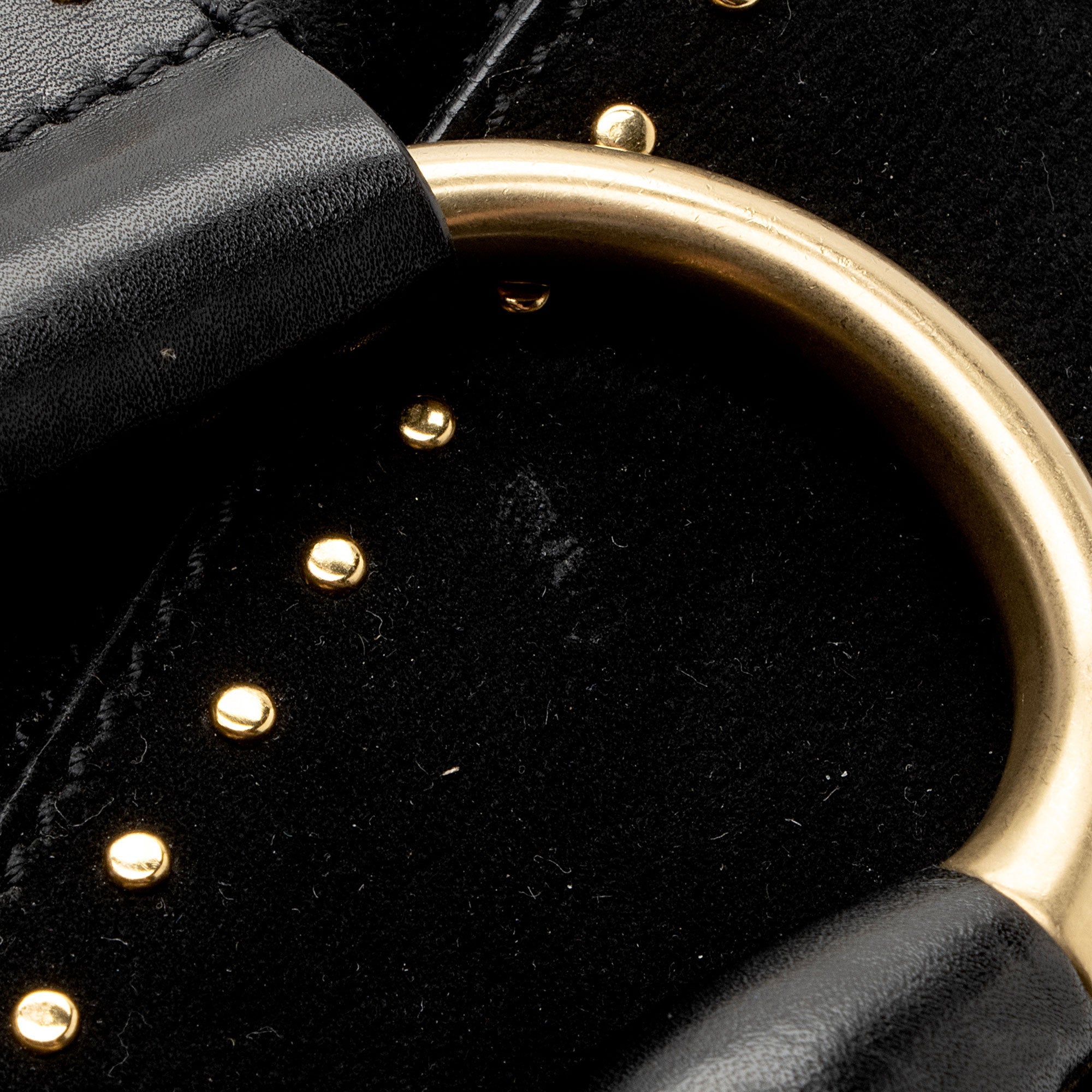 Gucci Suede Studded Horsebit Clutch (SHF-myTX76)