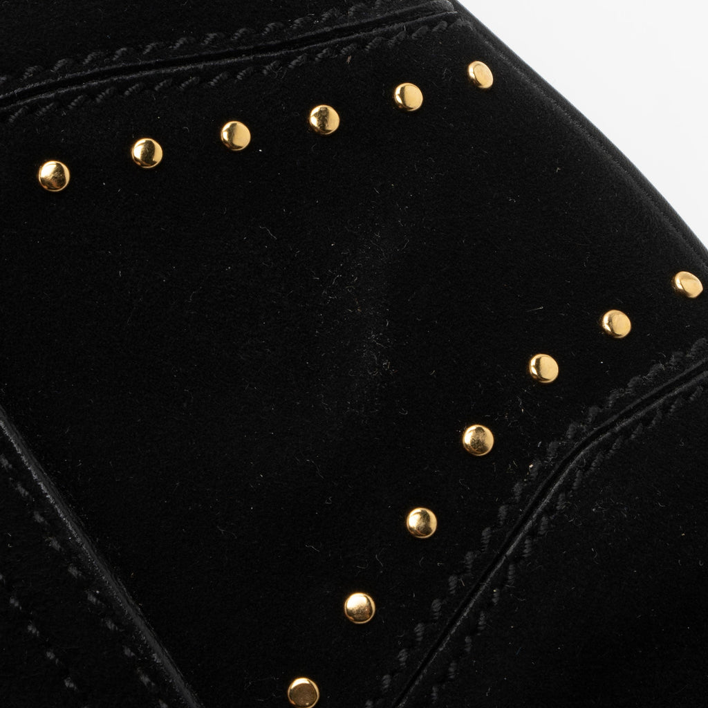 Gucci Suede Studded Horsebit Clutch (SHF-myTX76)