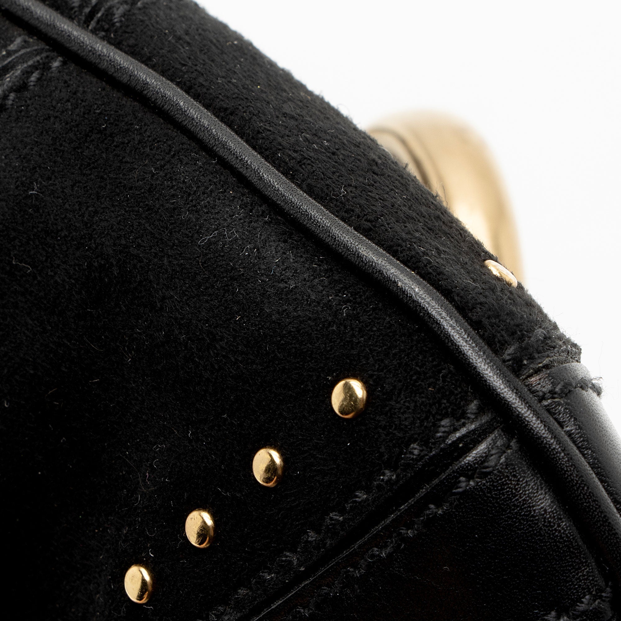 Gucci Suede Studded Horsebit Clutch (SHF-myTX76)