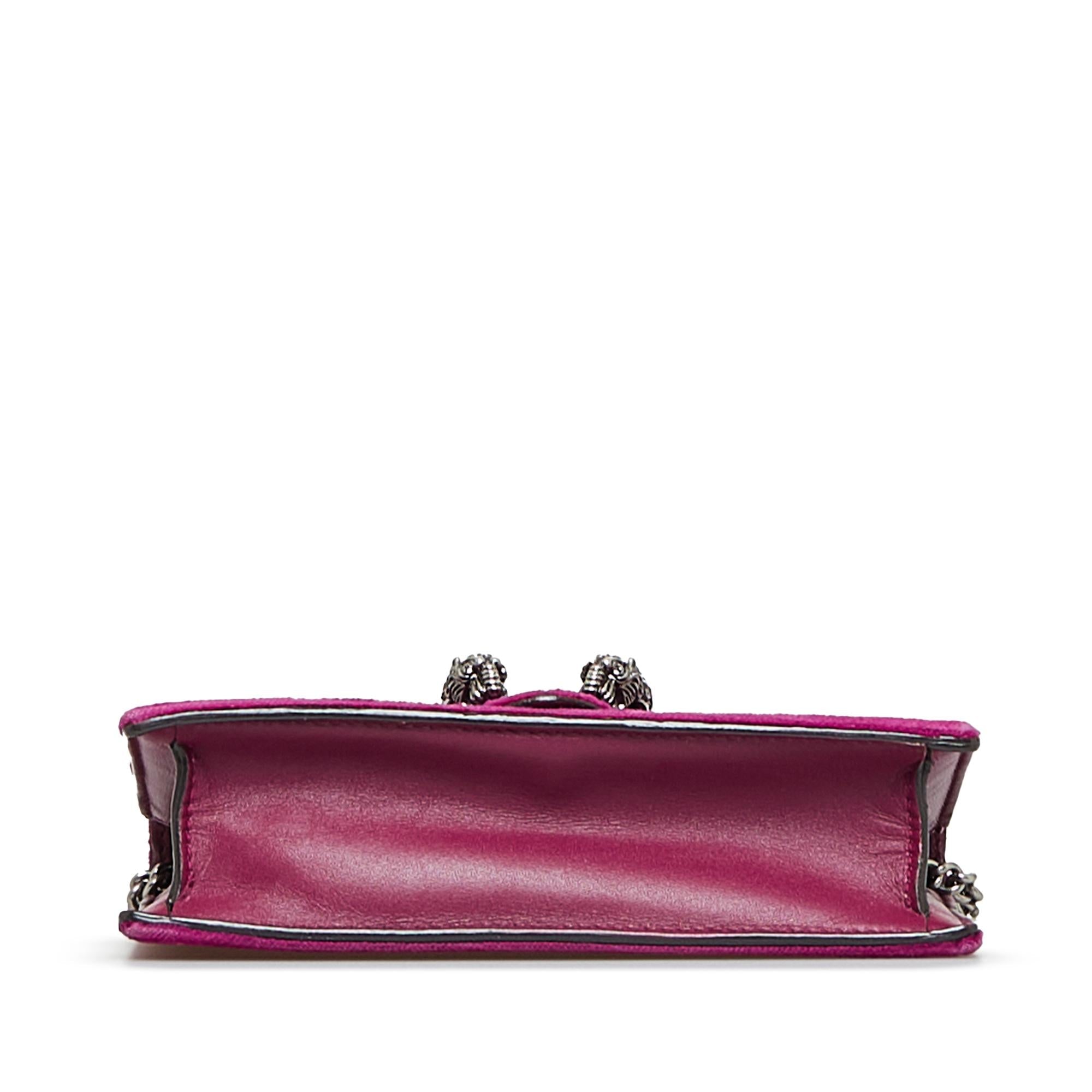 Gucci Super Mini Velvet Dionysus Crossbody Bag (SHG-b6Dwxl)