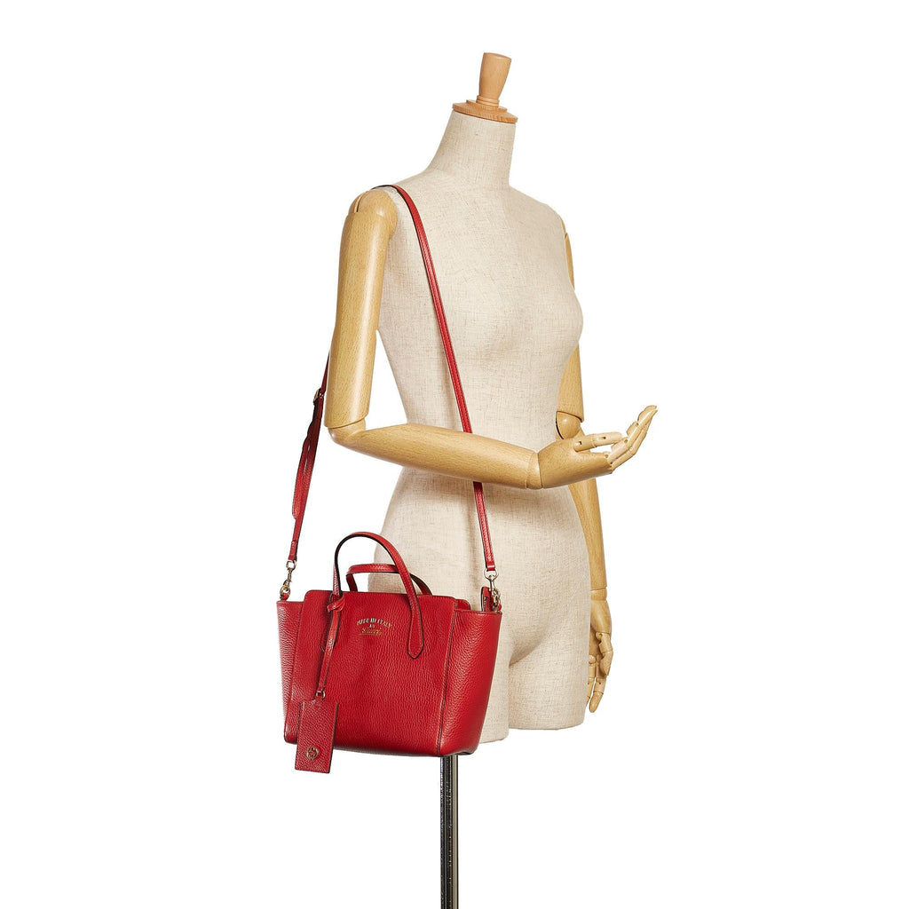 Gucci Swing Leather Satchel (SHG-35070)