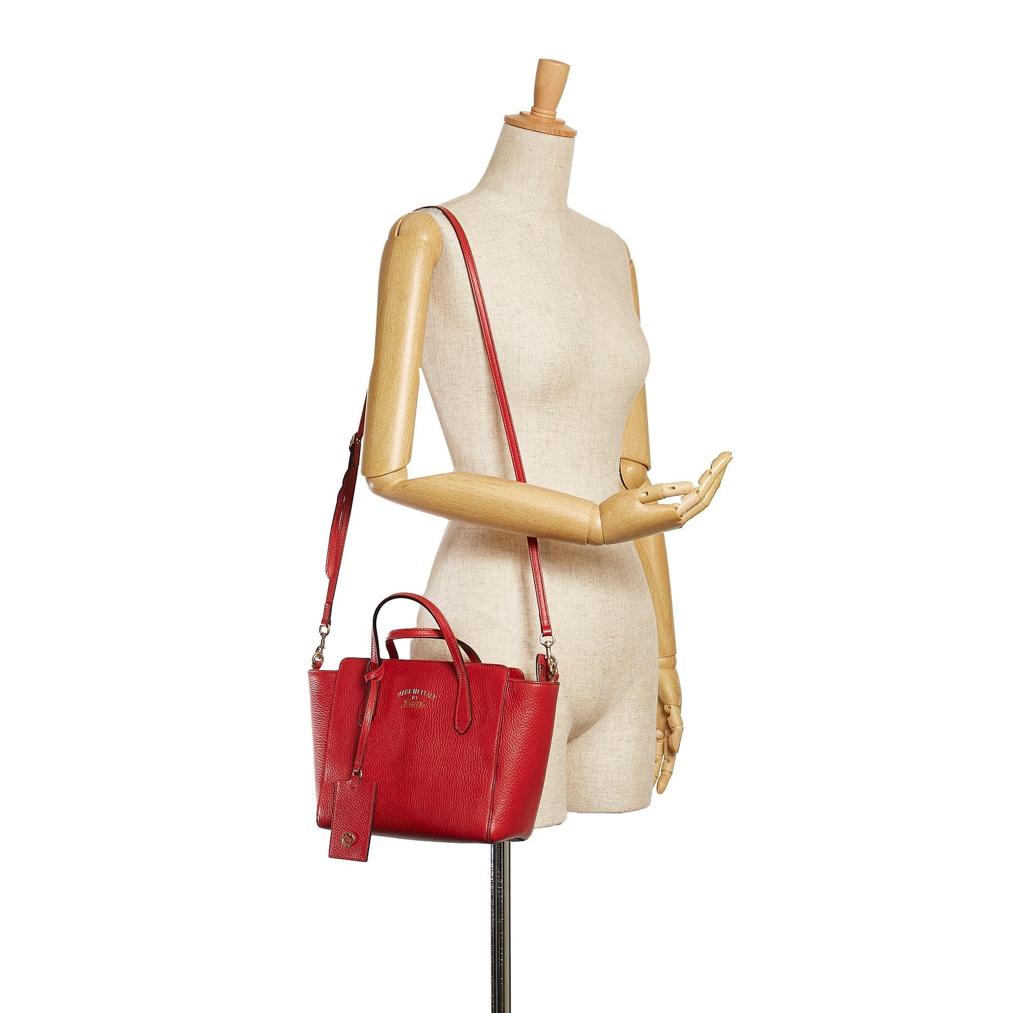 Gucci Swing Leather Satchel (SHG-35070)