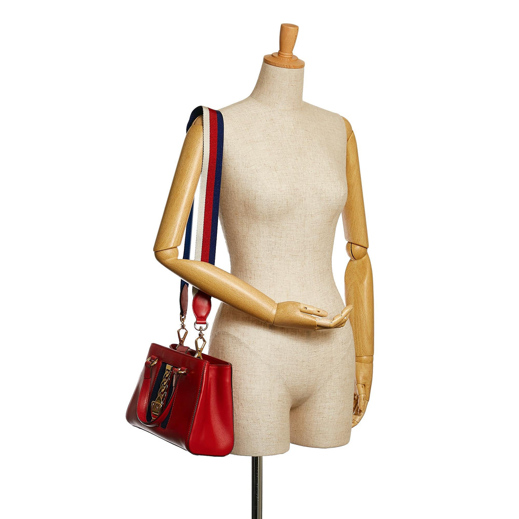 Gucci Sylvie Leather Satchel (SHG-36704)