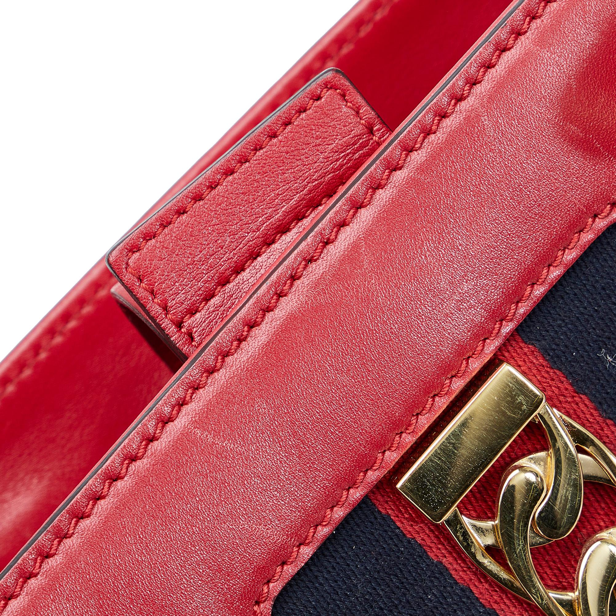 Gucci Sylvie Web Top Handle Satchel