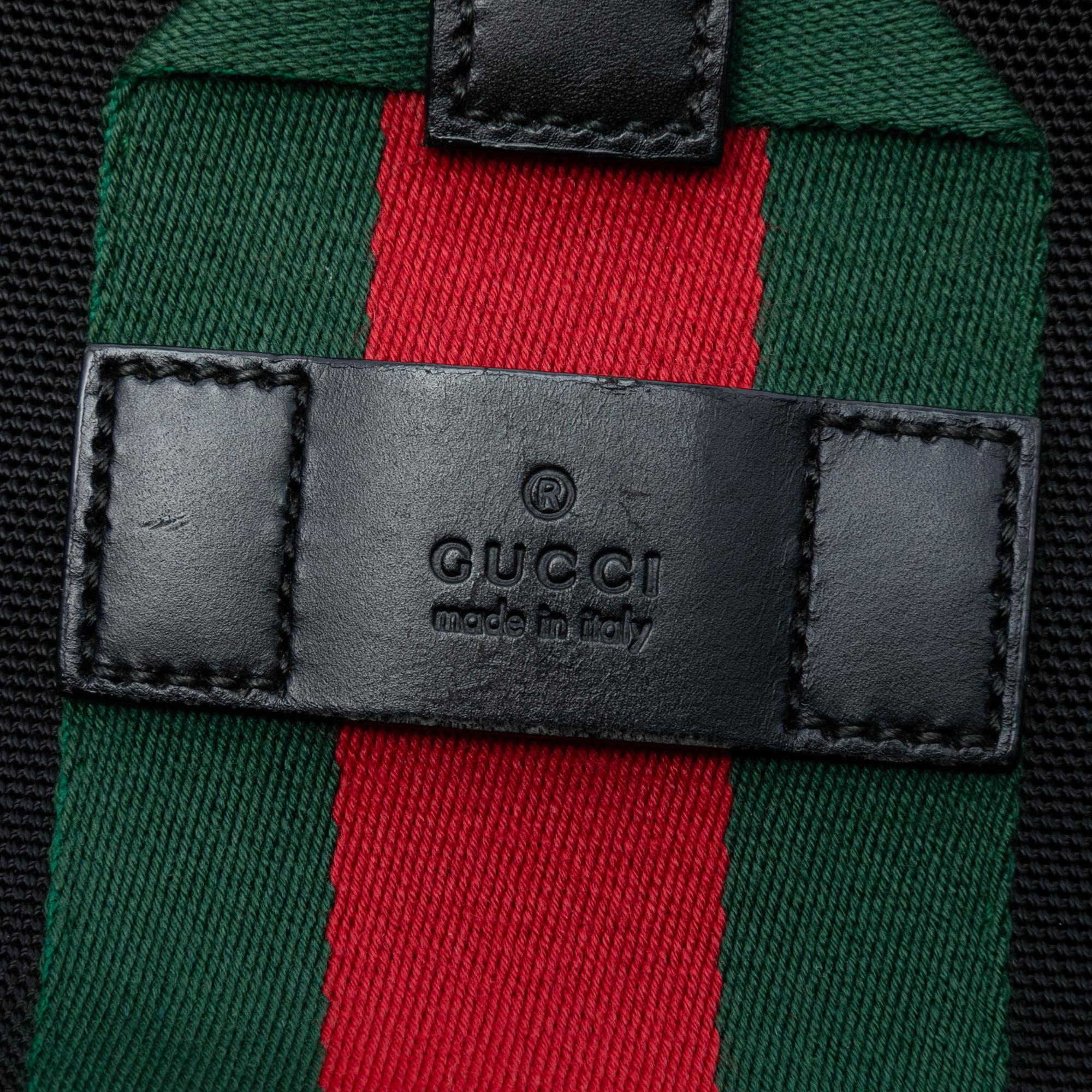 Gucci Techno Canvas Web Buckle Tote