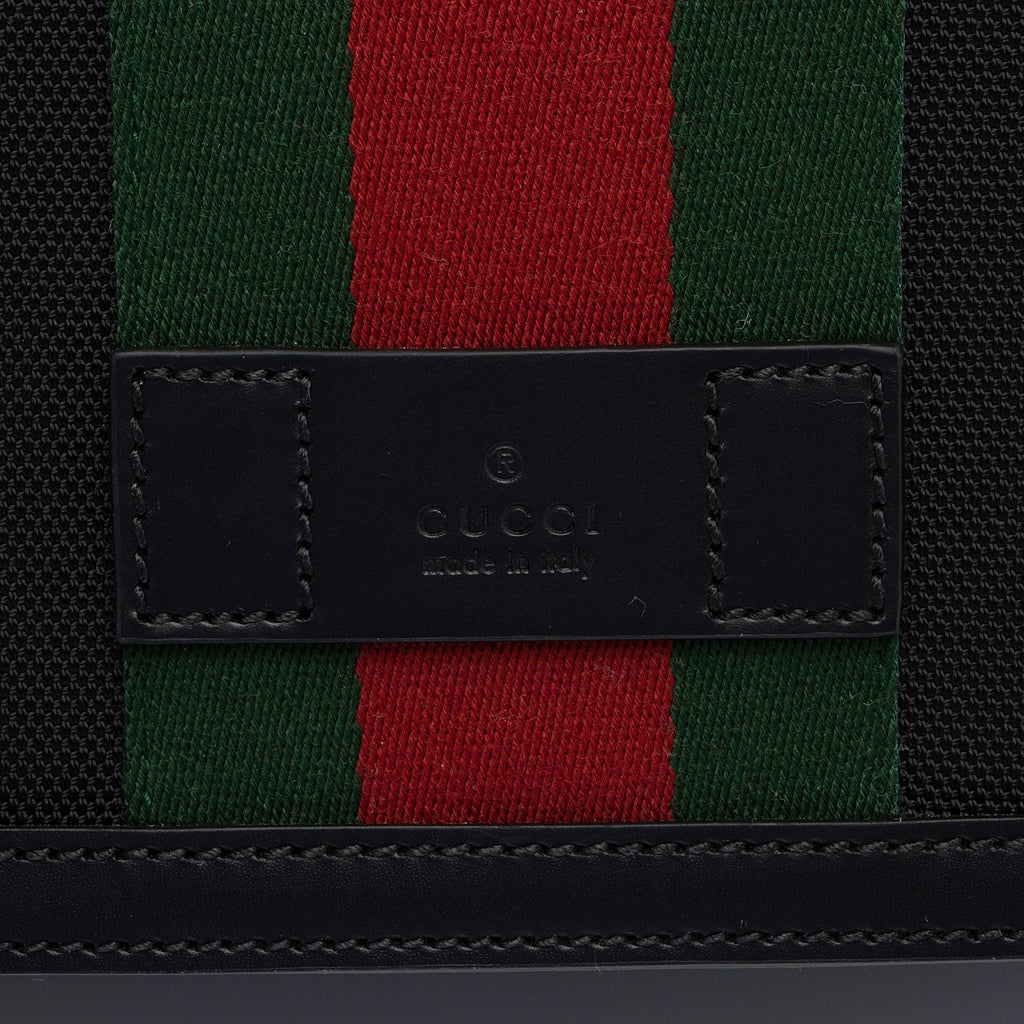 Gucci Techno Canvas Web Flap Messenger Bag (SHF-aNV2dn)