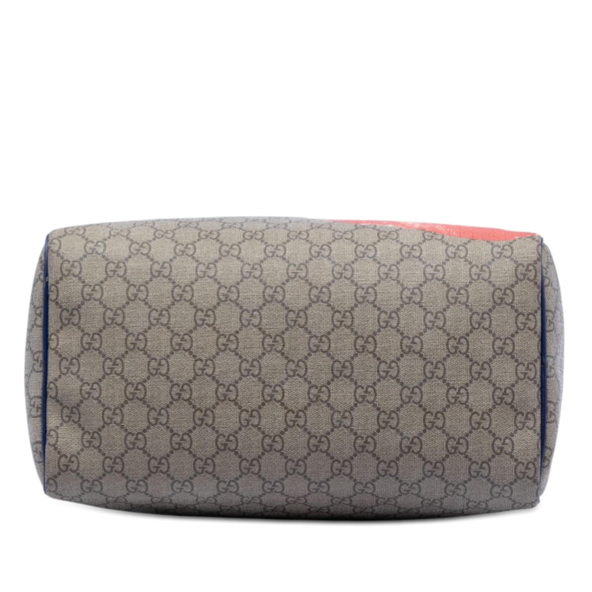 Gucci Unicef Medium GG Supreme American Flag Joy Boston Bag