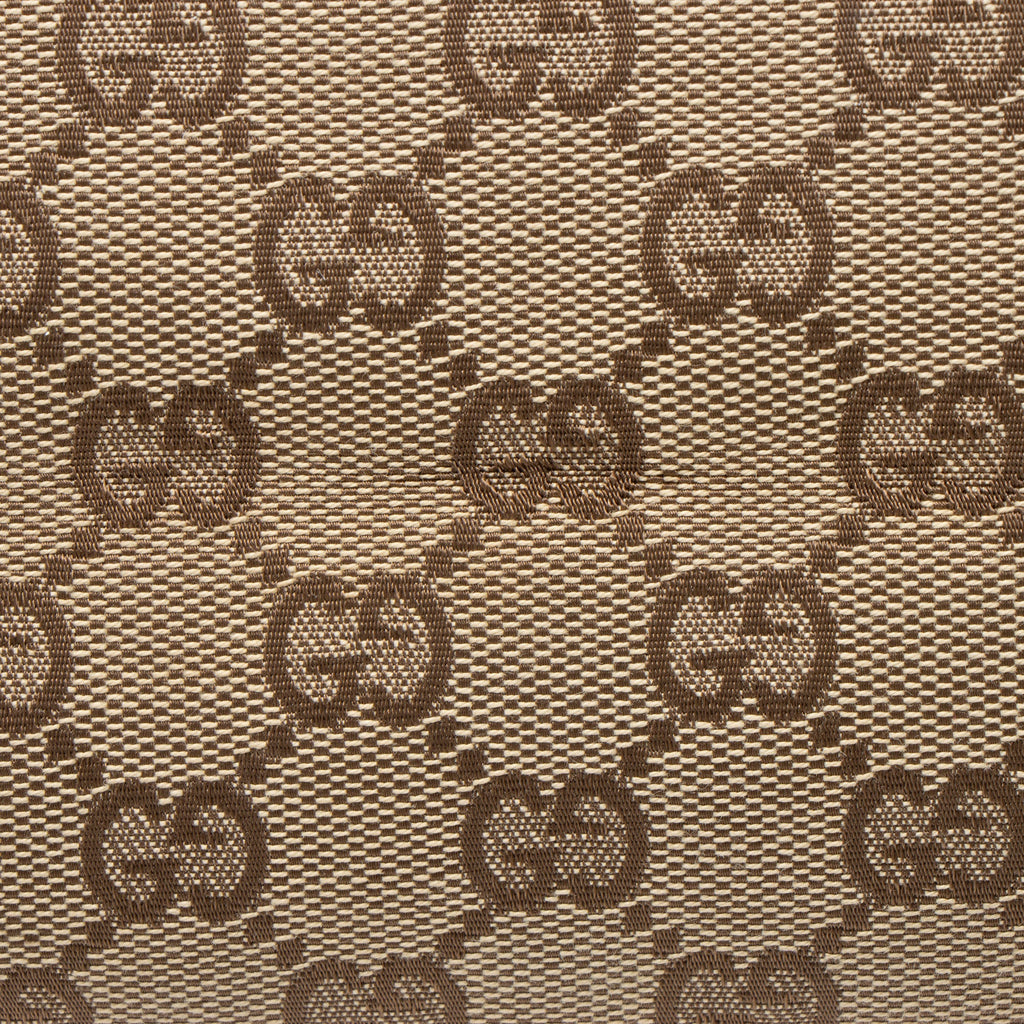 Gucci Vintage GG Canvas Double Pocket Tote