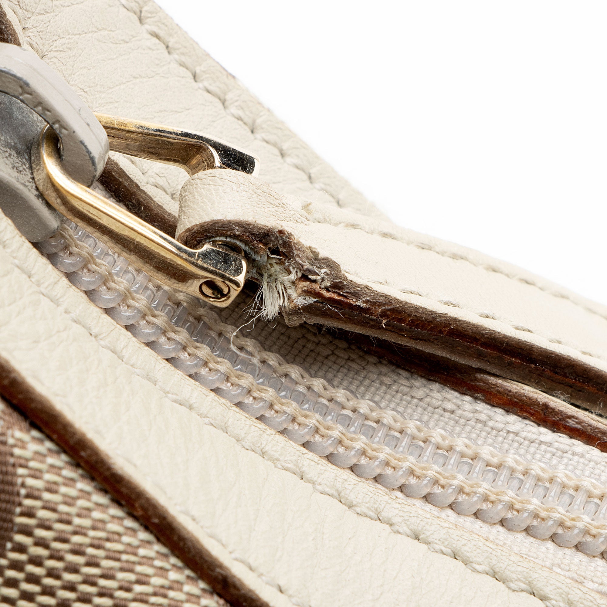 Gucci Vintage GG Canvas Front Pocket Shoulder Bag