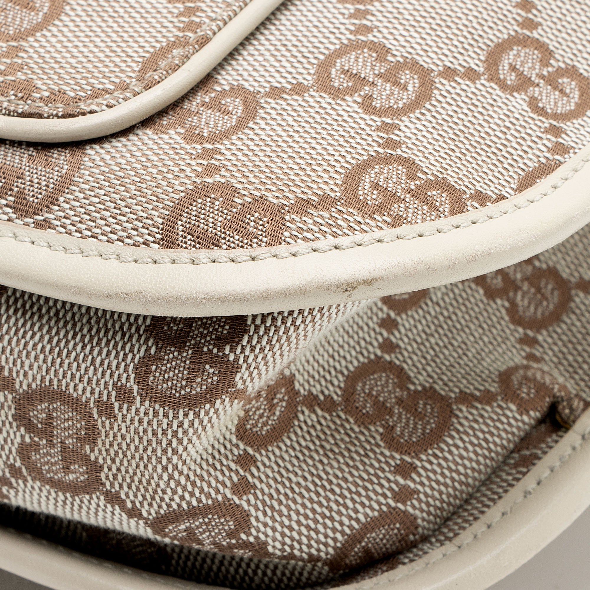 Gucci Vintage GG Canvas Front Pocket Shoulder Bag