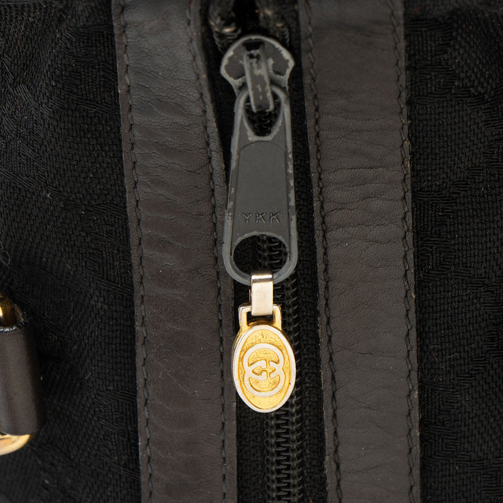 Gucci Vintage GG Canvas Web Small Boston Bag