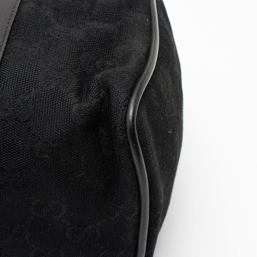 Gucci Vintage GG Canvas Web Small Boston Bag