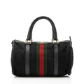 Gucci Vintage GG Canvas Web Small Boston Bag