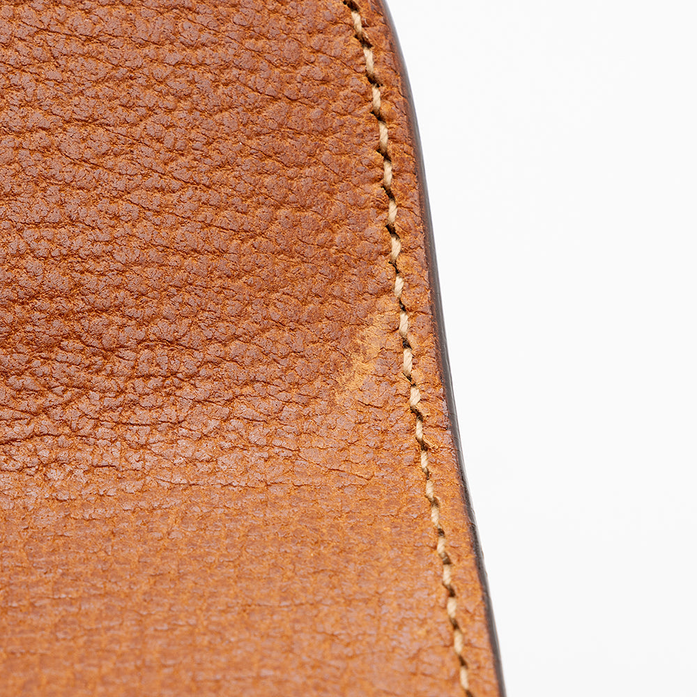 Gucci Vintage Leather Push Lock Satchel - FINAL SALE (SHF-19014)