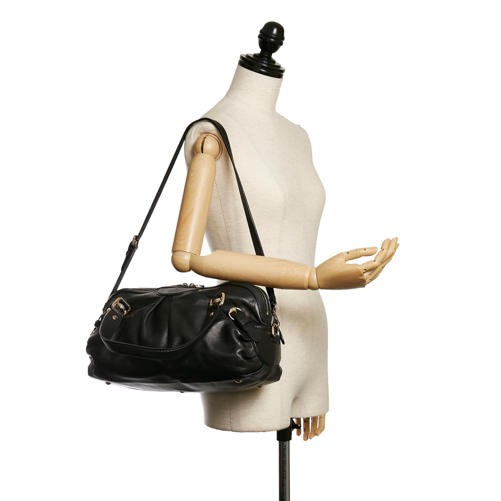 Gucci Vintage Leather Satchel (SHG-30654)
