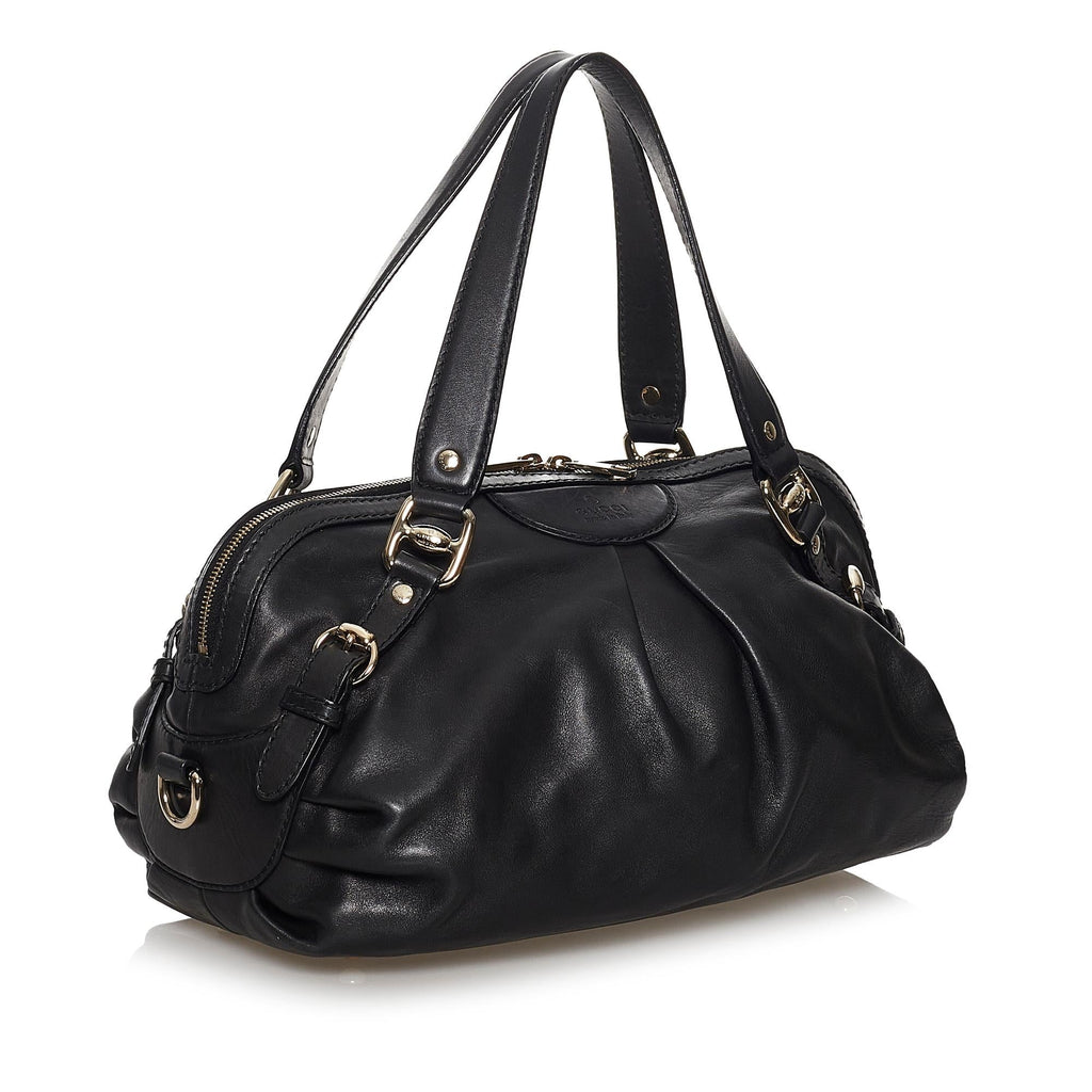 Gucci Vintage Leather Satchel (SHG-37216)