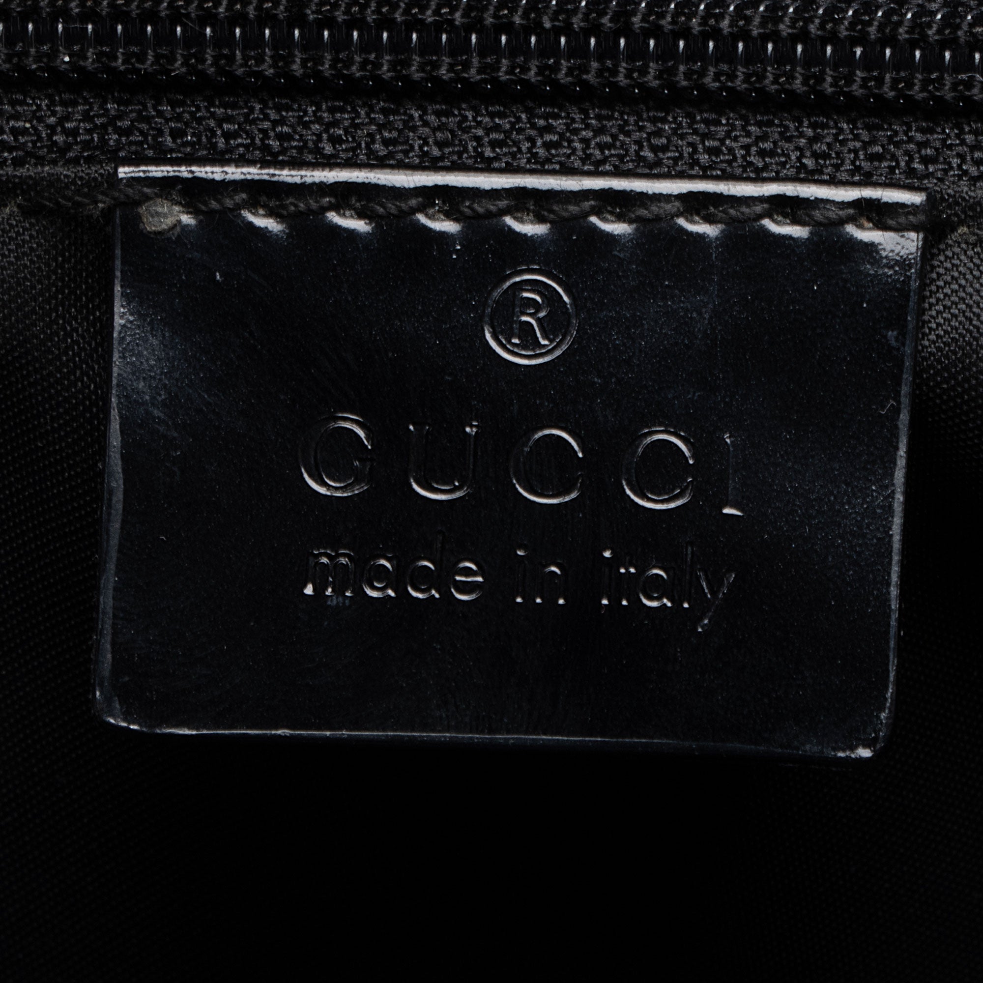 Gucci Vintage Nylon Bamboo Satchel