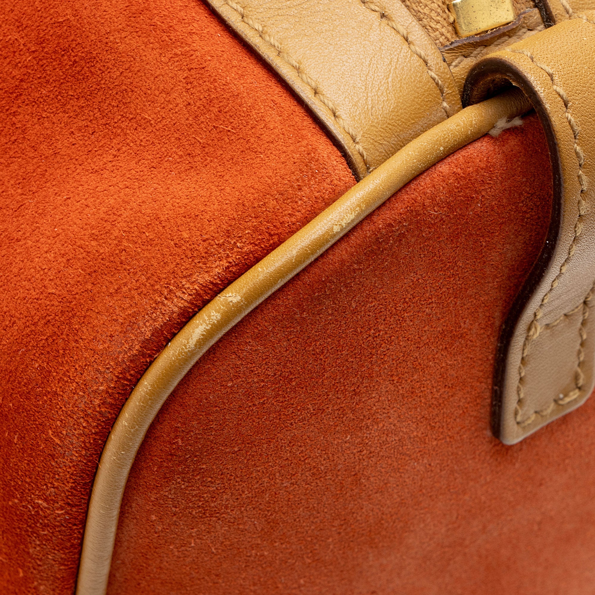Gucci Vintage Suede Leather Small Boston Bag