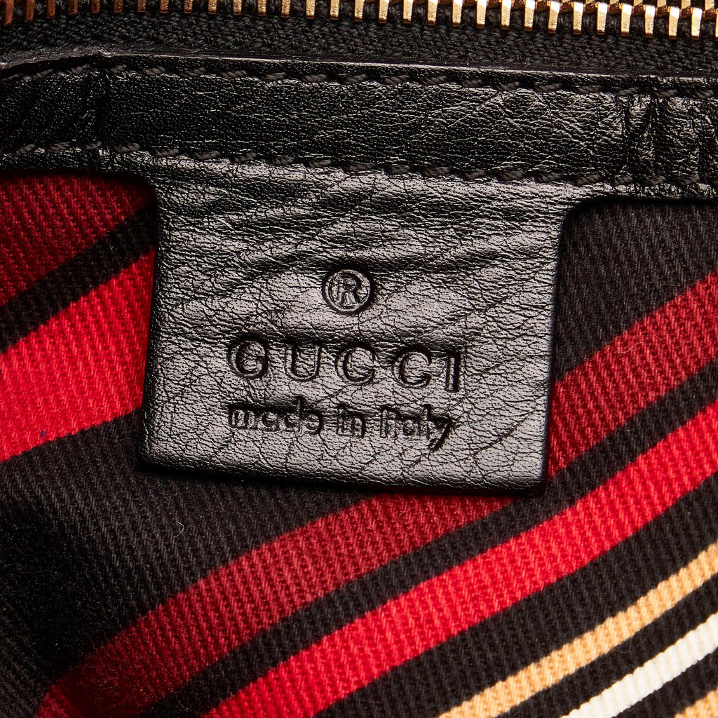 Gucci Web Britt Leather Tote Bag (SHG-31475)