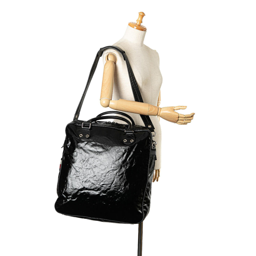 Gucci Web Coated Canvas Satchel