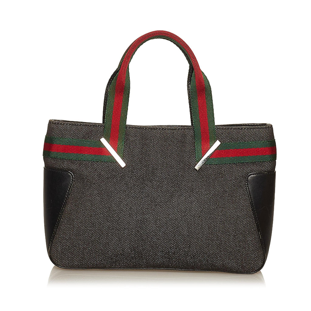 Gucci Web Denim Handbag (SHG-29340)