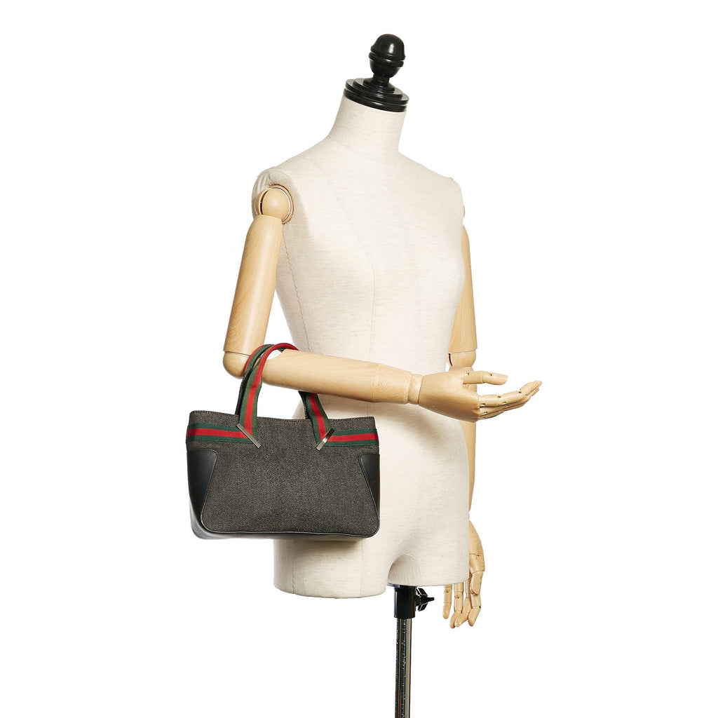 Gucci Web Denim Handbag (SHG-29340)
