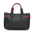 Gucci Web Denim Handbag (SHG-mvpGGk)