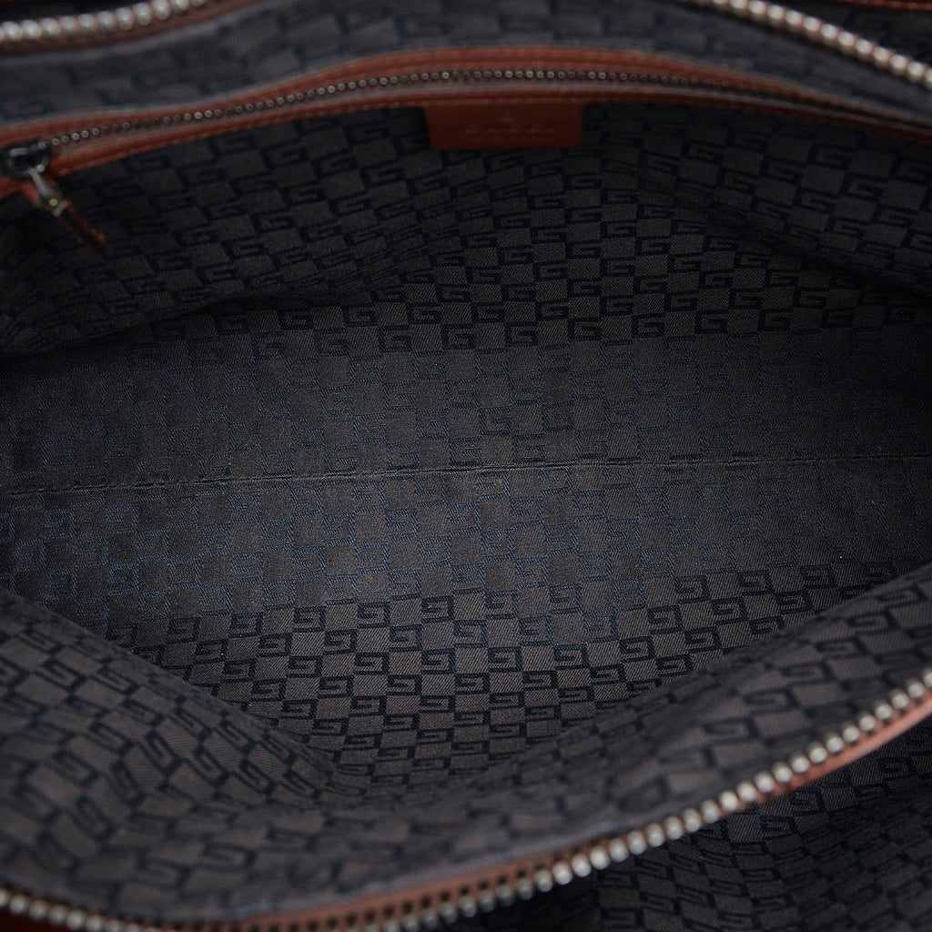 Gucci Whipstitch Wood Handle Handbag (SHG-caHaIH)