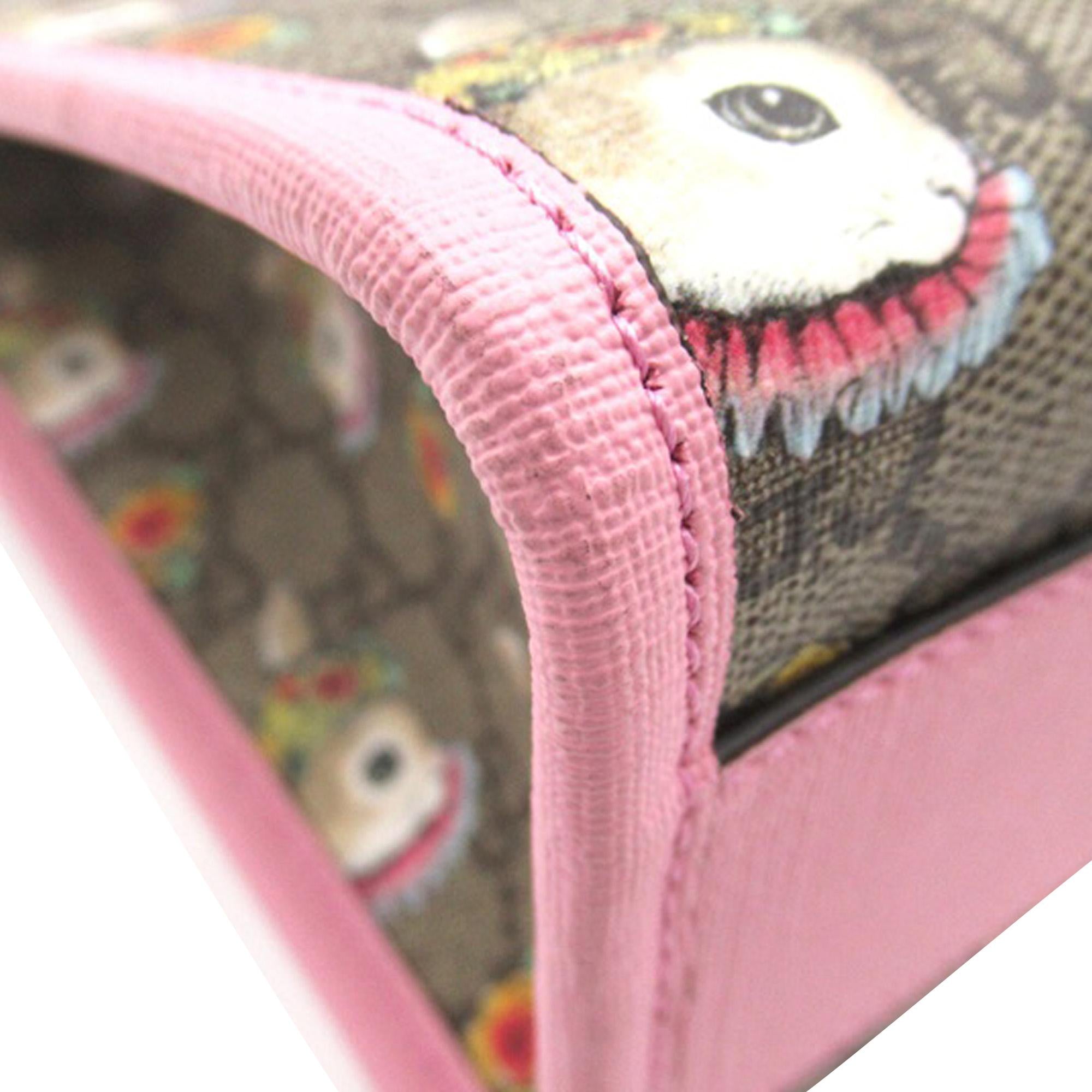 Gucci Yuko Higuchi GG Supreme Floral Rabbit Satchel (SHG-0nTePk)