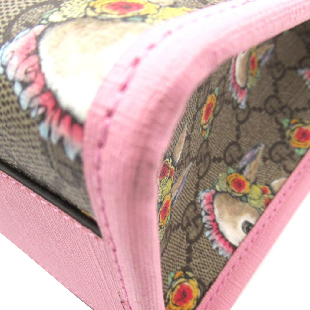 Gucci Yuko Higuchi GG Supreme Floral Rabbit Satchel (SHG-0nTePk)