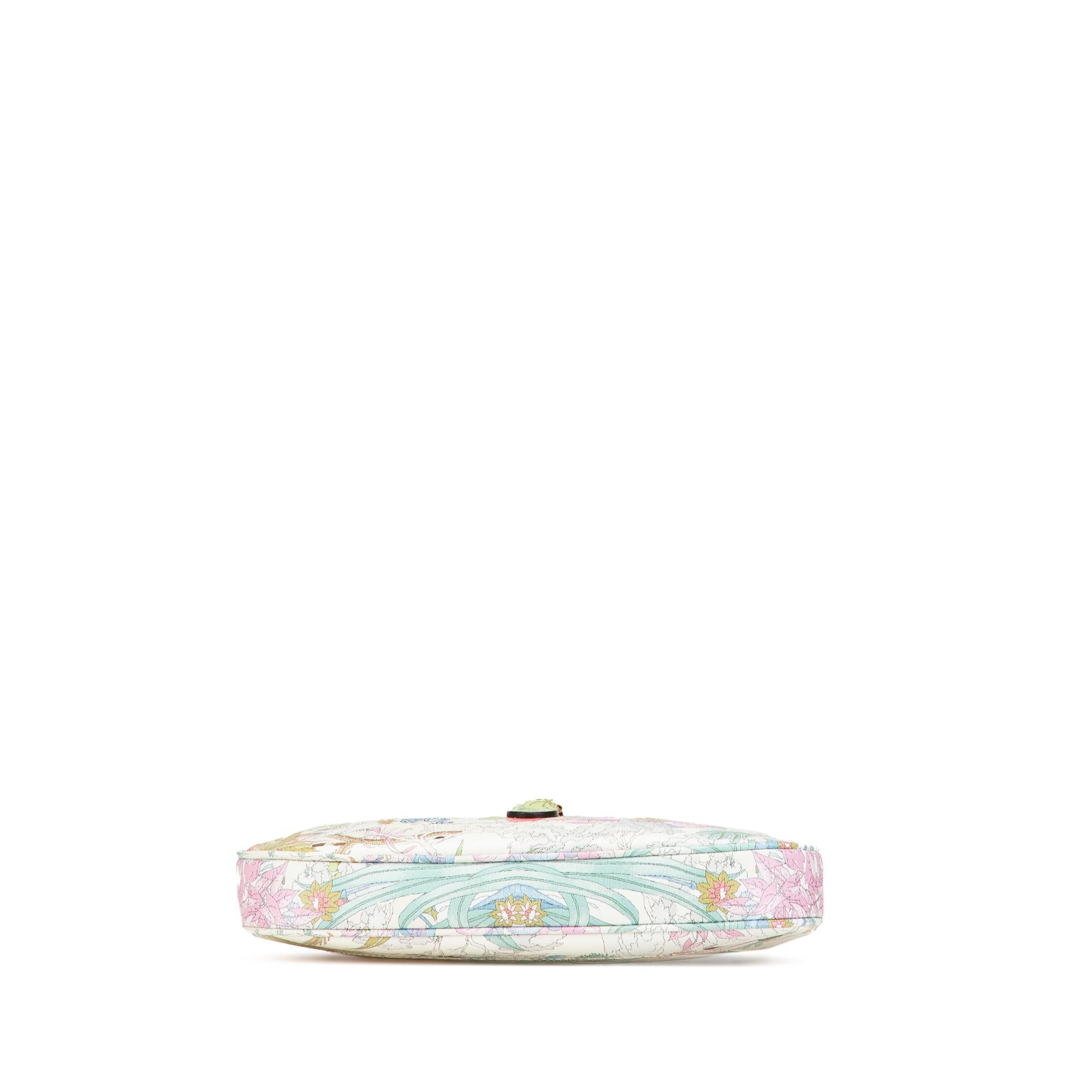 Gucci Yuko Higuchi Small Calfskin  Floral Print Jackie 1961