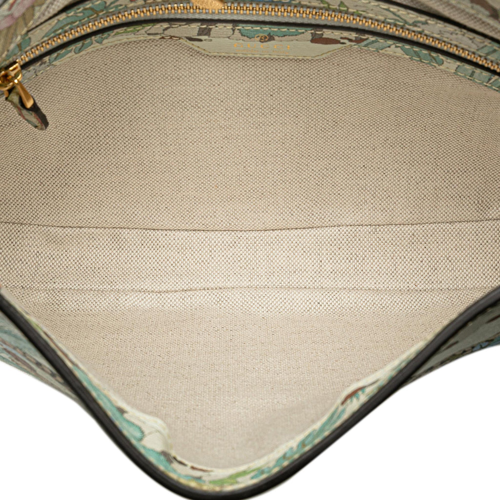 Gucci Yuko Higuchi Small Calfskin  Floral Print Jackie 1961
