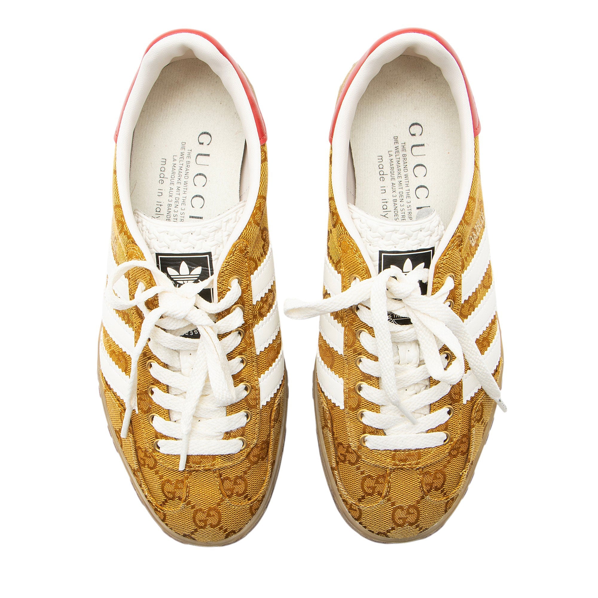 Gucci x Adidas GG Supreme Gazelle Sneakers - Size 6.5 / 36.5