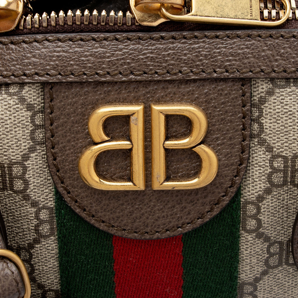 Gucci x Balenciaga GG Supreme The Hacker Project Graffiti Duffle Bag (SHF-qGpKTv)