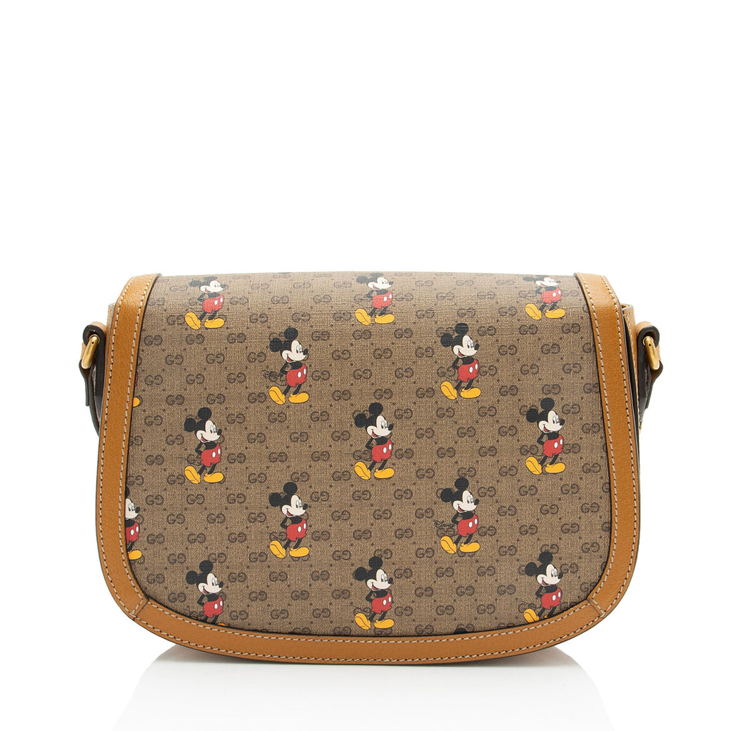 Gucci x Disney Micro GG Canvas Mickey Mouse Small Flap Shoulder Bag