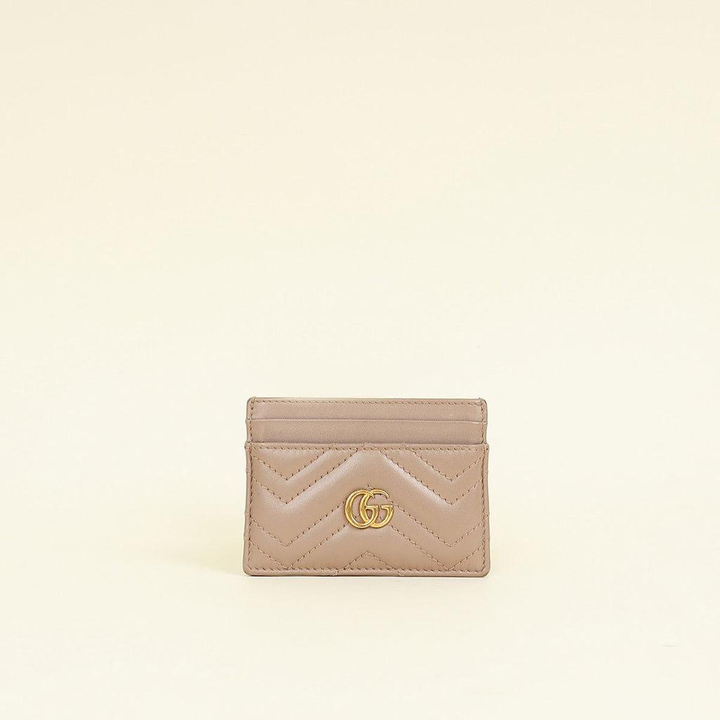Gucci Dusty Pink GG Marmont Card Case