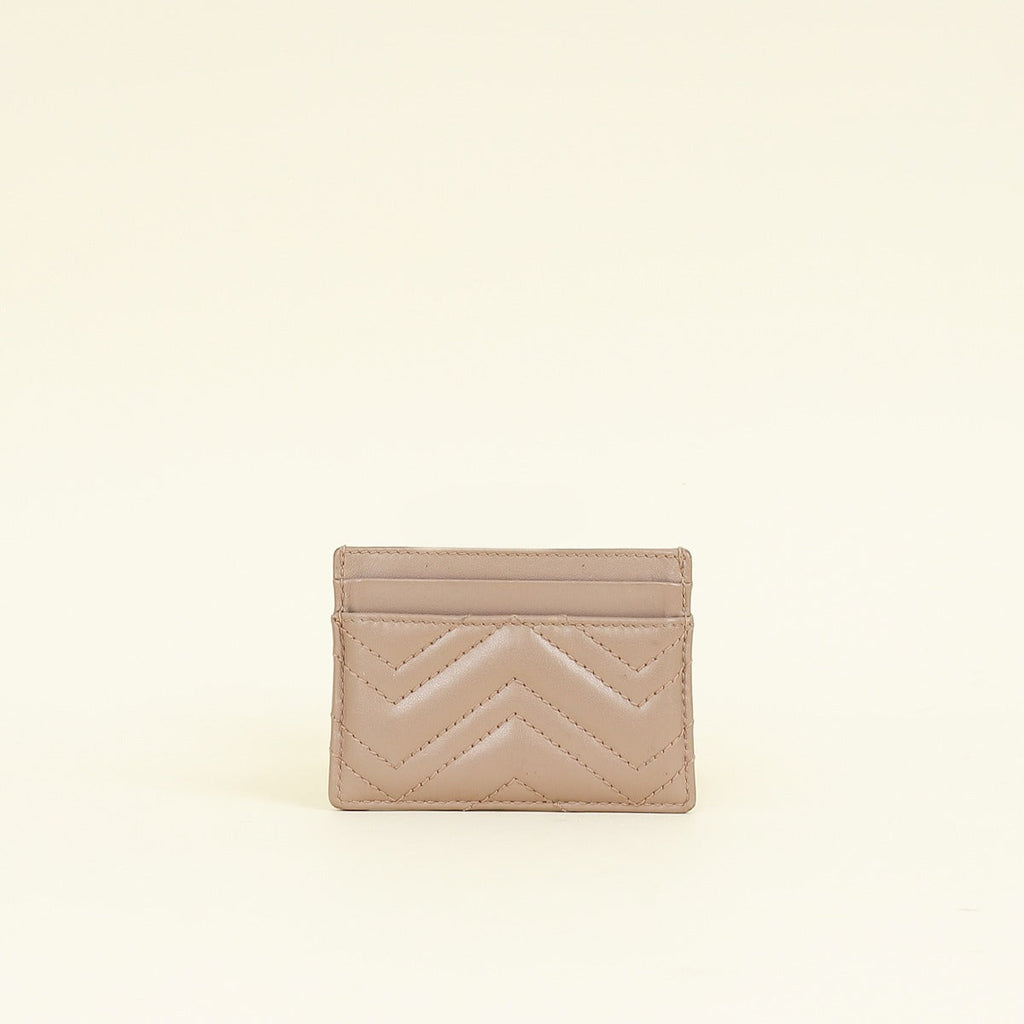 Gucci Dusty Pink GG Marmont Card Case