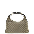 Gucci Ebony GG Horsebit Hobo Bag