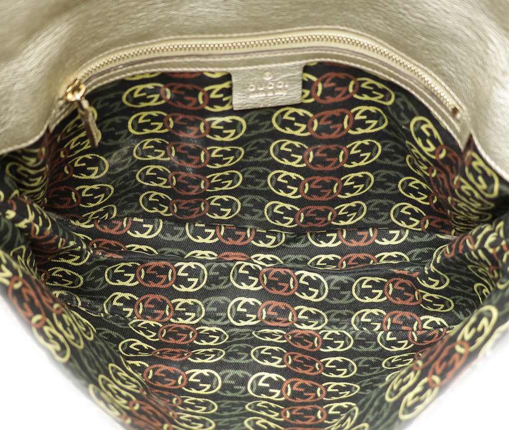 Gucci Light Gold GG Britt Small Shoulder Bag