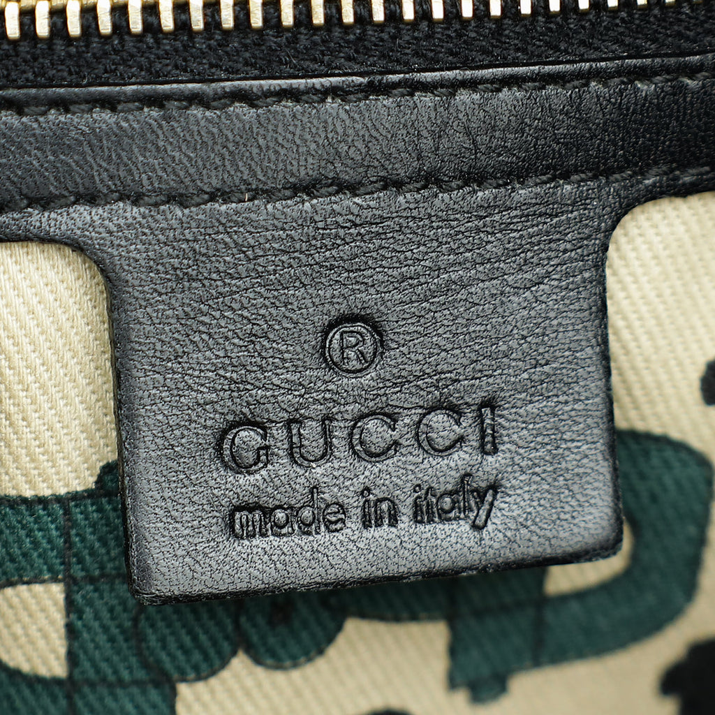 Gucci Black GG Guccissima Punch Hobo Bag