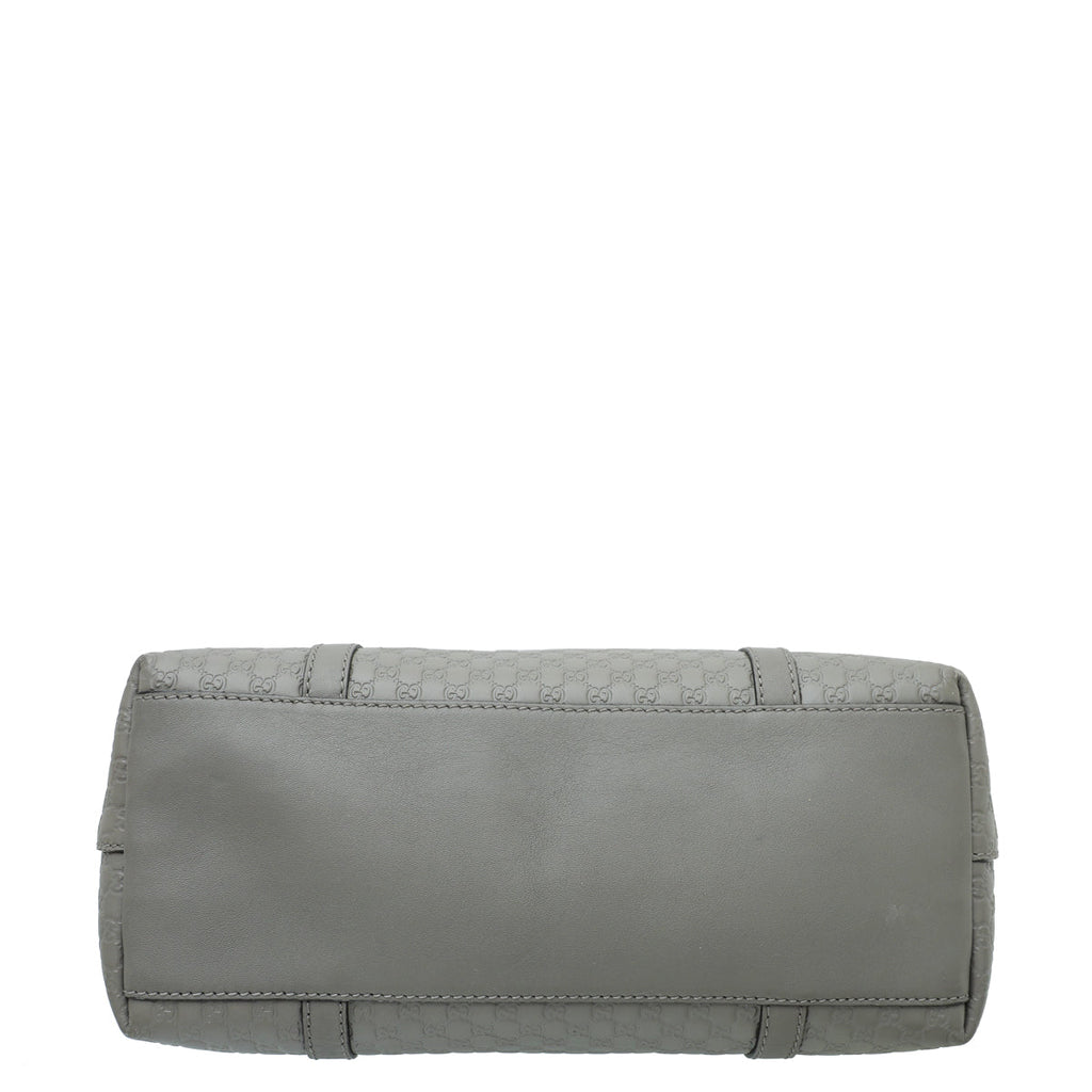 Gucci Grey GG Microguccissima Tote Bag