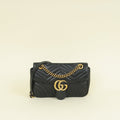 Gucci Black GG Marmont Matelasse Medium Shoulder Bag