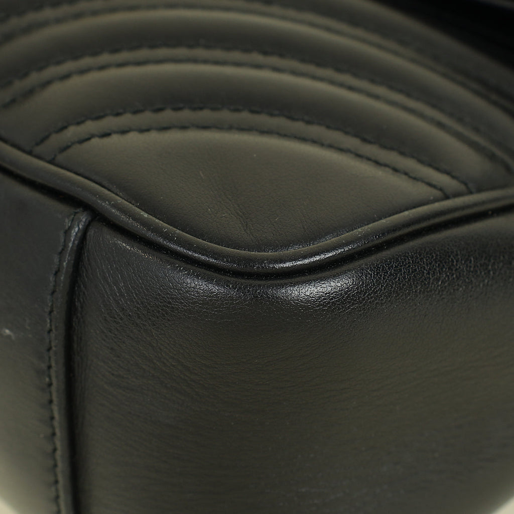 Gucci Black GG Marmont Matelasse Medium Shoulder Bag